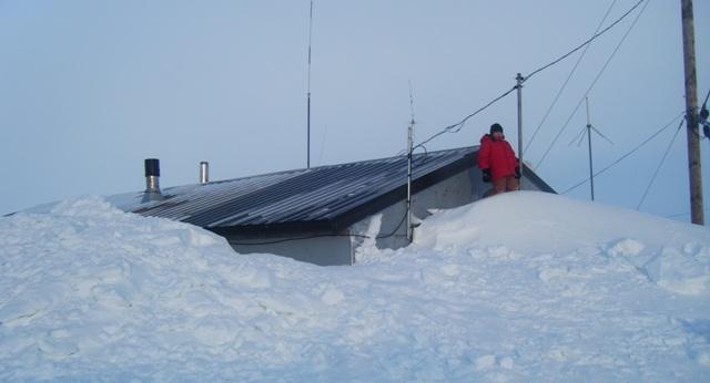 Photo of the aftermath of a three-day blizzard in Kivalina, Alaska