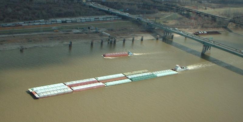 Mississippi River Barge