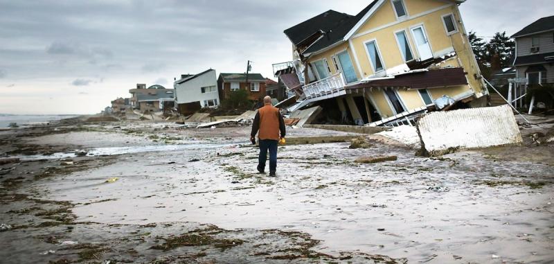 After Sandy, on Rockaway Beach, Queens, NY
