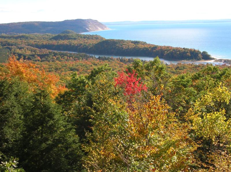 North Bar Lake Overlook Trail, Lake Michigan